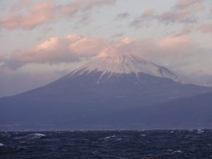 今日の富士山（西伊豆戸田港）