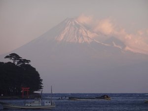 今日の富士山（西伊豆戸田港2/11）