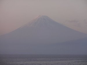 今日の富士山（西伊豆戸田港から）