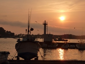 戸田港の夕日
