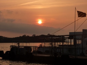 戸田港の夕日