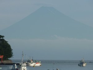 今日の富士山（戸田港より）