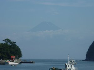 今日の富士山（戸田港より）