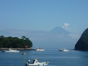 今日の富士山（戸田港より）