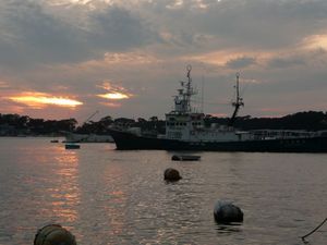 戸田港の夕日