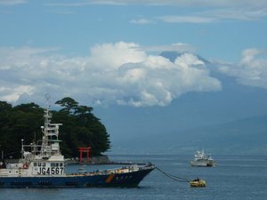 今日の富士山（戸田港より）
