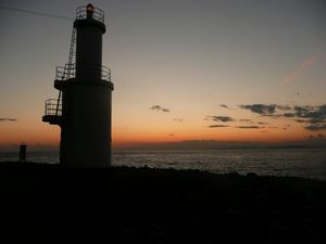 戸田港の日没