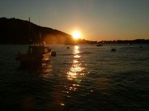 戸田港の日没