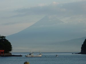 今日の富士山（戸田港より）