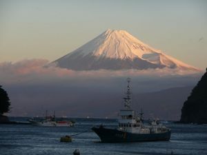 早朝の富士山