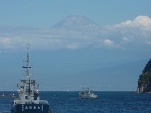 今日の富士山（戸田港より）