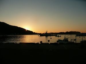 戸田港の日没