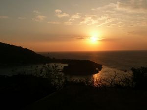 戸田港の日没