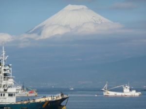 今日の富士山（戸田港より）