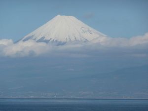 今日の富士山（戸田港より）
