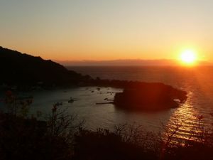 戸田港の日没
