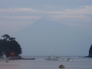 今日の富士山（戸田港より）