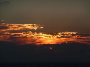 御浜岬の夕日