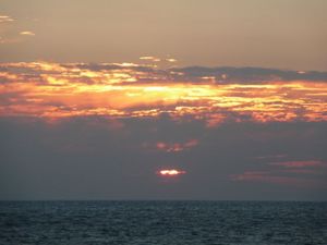 御浜岬の夕日