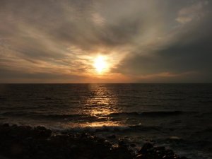 夕暮れの駿河湾