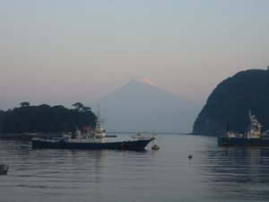 今日の富士山（戸田港より）