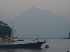 今日の富士山（戸田港より）