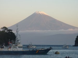 今日の富士山（戸田港より）