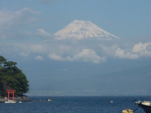 今日の富士山（戸田港より）