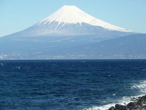 きょうの富士山（戸田港より）