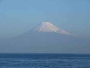 今日の富士山（戸田港より）