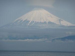 今日の富士山（戸田港より）