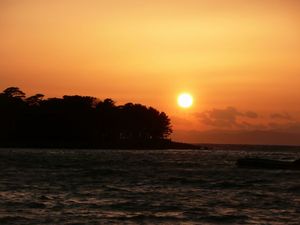 戸田港の夕日