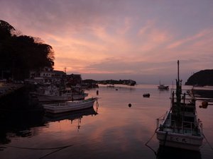 戸田港の夕暮れ