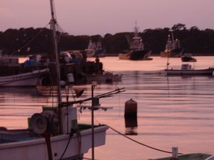 戸田港の夕暮れ