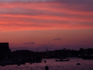 戸田港の夕暮れ