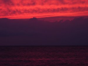 久しぶりの夕日（6/21）