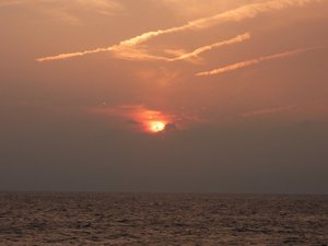 戸田港の夕暮れ