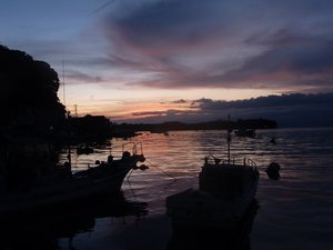 戸田港の夕暮れ