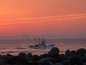 戸田の夕日