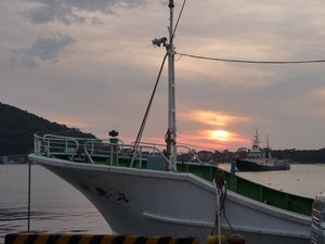 戸田港の夕日