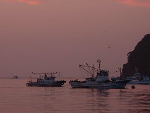 戸田港の夕暮れ