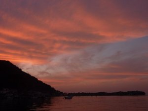 戸田港の夕暮れ