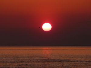 今御浜岬に日が沈みます（戸田）