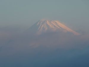 早朝の富士山（戸田港）