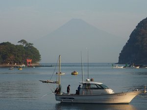 今日の富士山（戸田港）