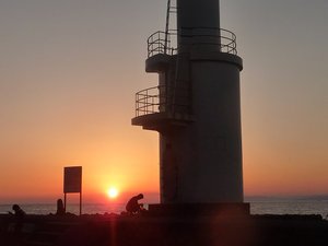 御浜岬の夕日（戸田）