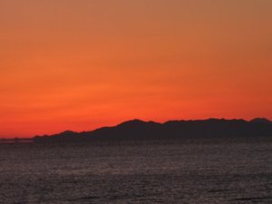 夕暮れの戸田港