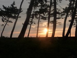 夕暮れの御浜岬（戸田）