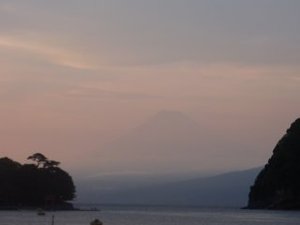 夕暮れの御浜岬（戸田）