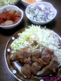 男の料理 (^〜^)